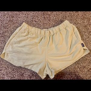 Yellow Patagonia “Barely Baggies” shorts